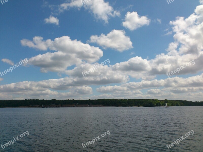 Wannsee Sky Berlin Lake Nature