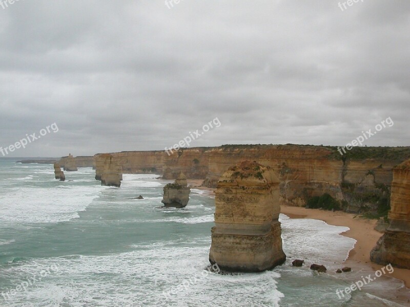 Twelve Apostles Australia Great Ocean Road Free Photos