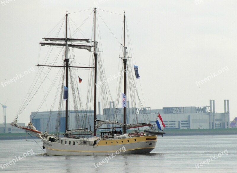 Ship Sailing Vessel Old New Hamburg