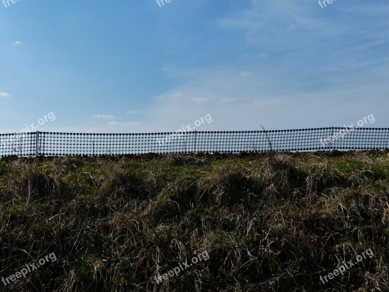 Snow Fence Fence Braid Protection Free Photos