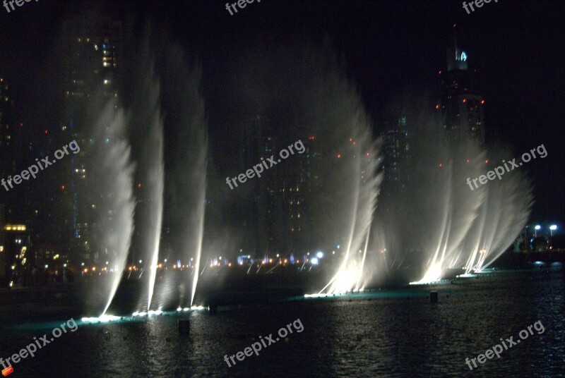 Fountain Water Fountain City Decorative Fountains Dubai