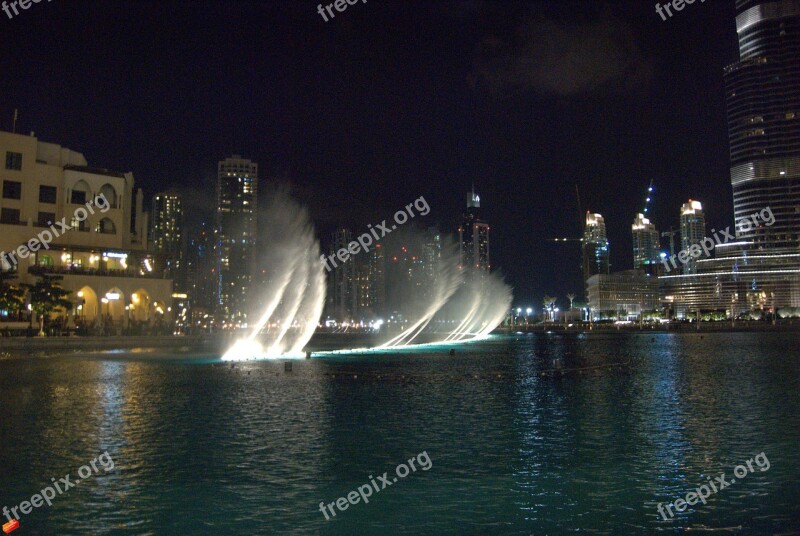 Fountain Water Fountain City Decorative Fountains Dubai