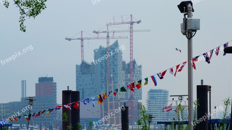 Hamburg Elbe Philharmonic Hall Harbour City Port Elbe