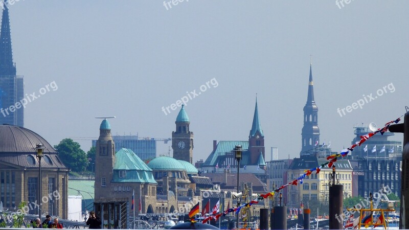 Hamburg Port Landungsbrücken Free Photos