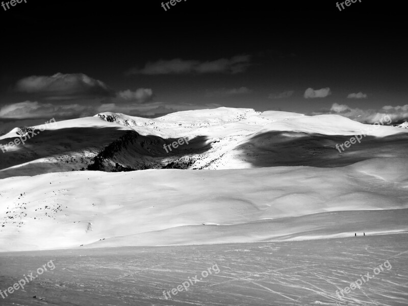 Landscape Scenic Mountains Winter Snow