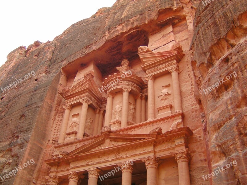 Khazneh Treasury Petra Jordan Free Photos