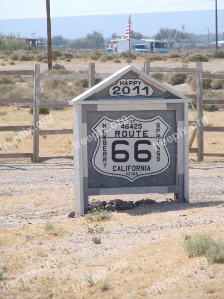 Route 66 Road Usa Highway Route