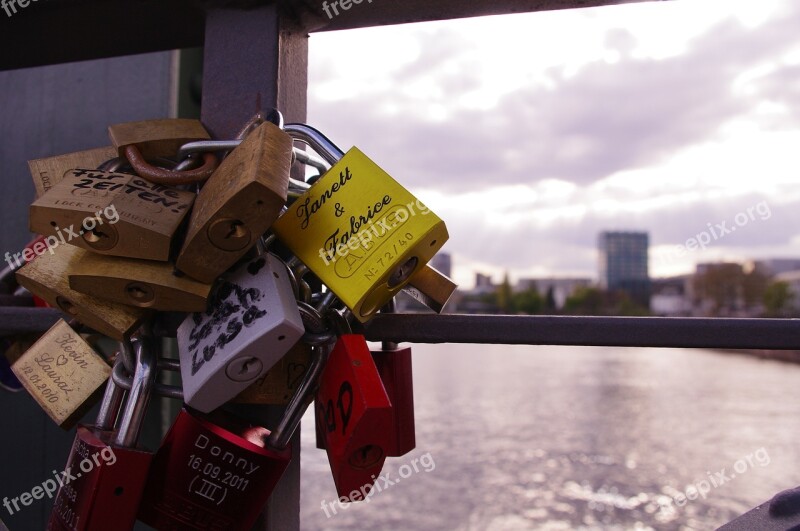 Padlock Love Frankfurt Free Photos