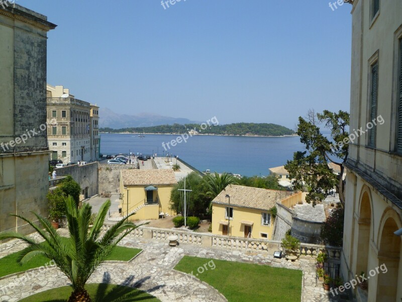 Corfu House Houses Palm Tree Free Photos