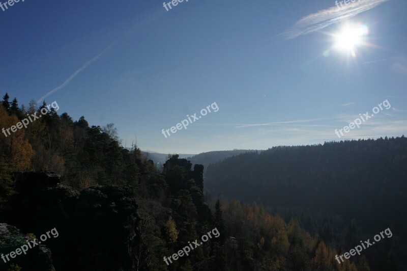 Mountains Landscape Nature Trees View