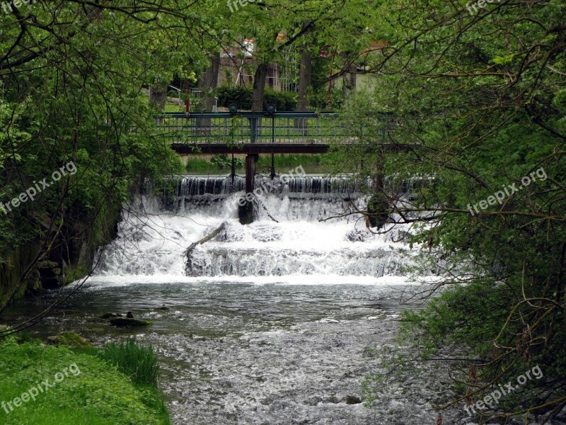 Water Bach Weir Nature Landscape