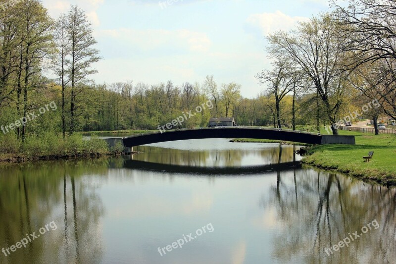 Bridge Lagoon Water Wisconsin Free Photos