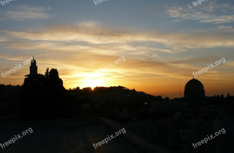 Jerusalem Israel City Temple Mountain