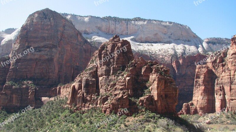 Summit Mountain Rugged Mountains Landscape