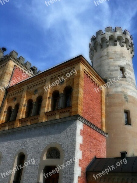 King Ludwig The Second Bavaria Castle Neuschwanstein Luxury Romanesque Revival Style