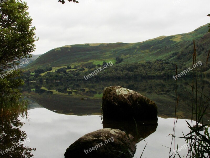 Lake Mirroring Landscape Eng Long Lakeland