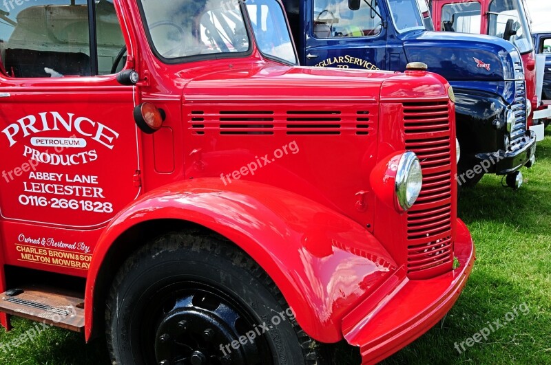 Lorry Truck Haulage Red Old