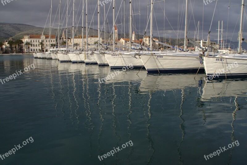 Croatia Dalmatia Trogir Port Free Photos