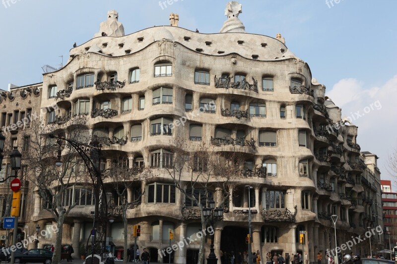 Gaudi Barcelona Spain Architecture City