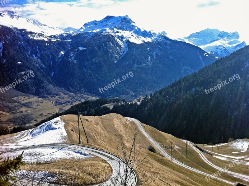 Germany Landscape Scenic Mountains Snow