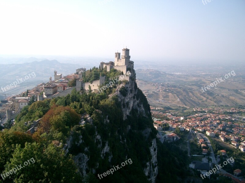 San Marino Italy City Mountain View