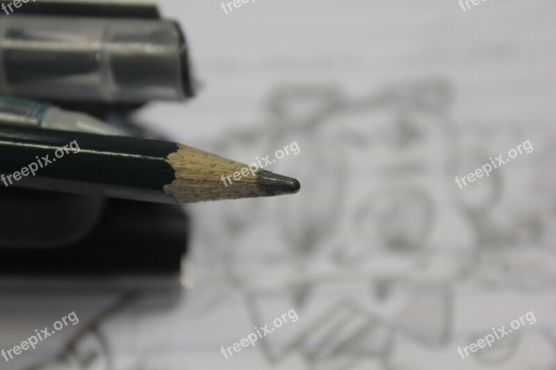 Pencil Drawing Pen Stub Free Photos