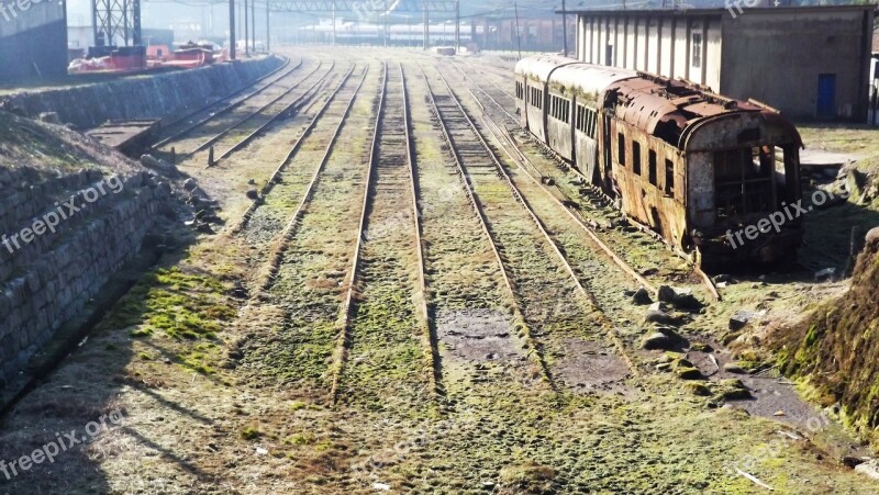 Railway Trains Old Rusty Decay