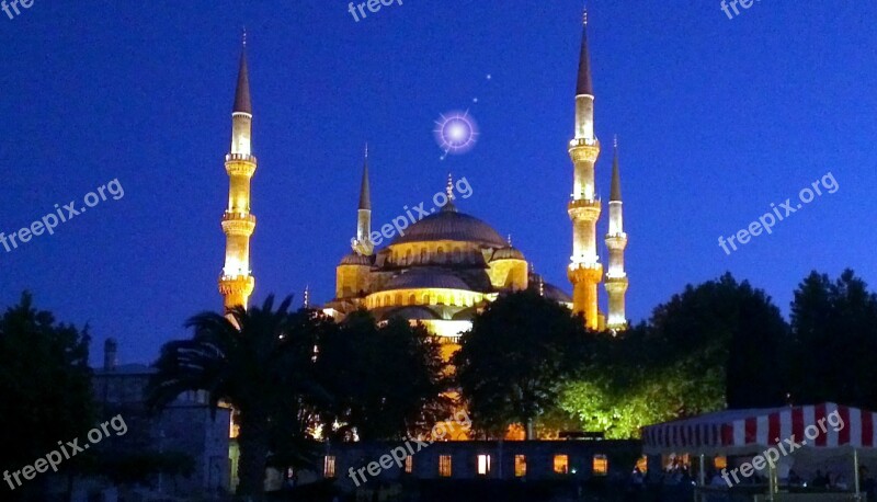 Istanbul Sultan Ahmet Mosque Mosque Religion Islam