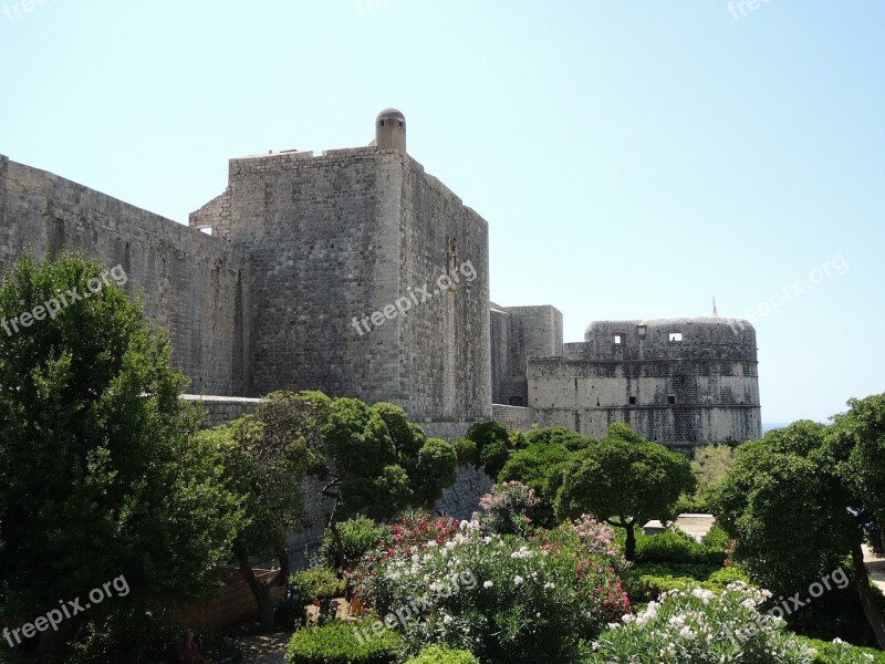 Croatia Dubrovnik Old Town Wall History