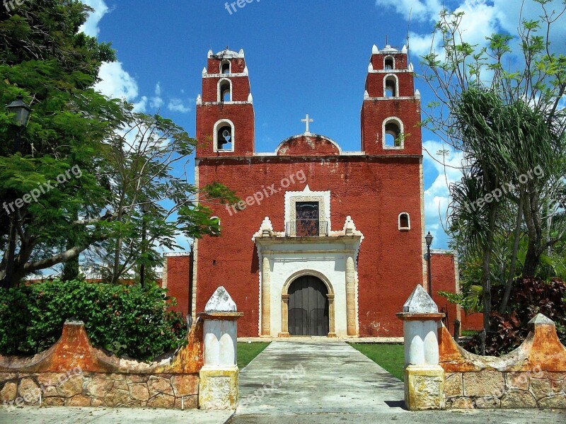 Temax Mexico Church Building Architecture