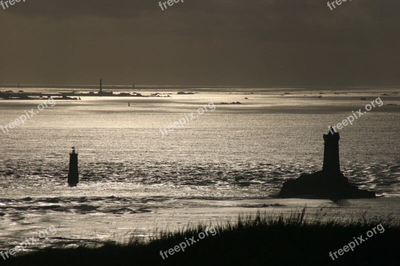 Sea Sun Backlighting Water Mirroring