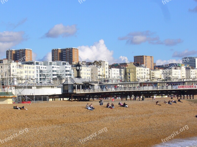 Brighton United Kingdom East Sussex Seafront Seashore