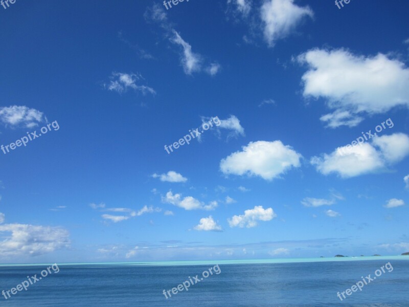 Sea Cloud Blue Sand Beach