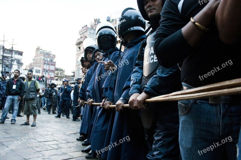 Police Security Protection People Mass