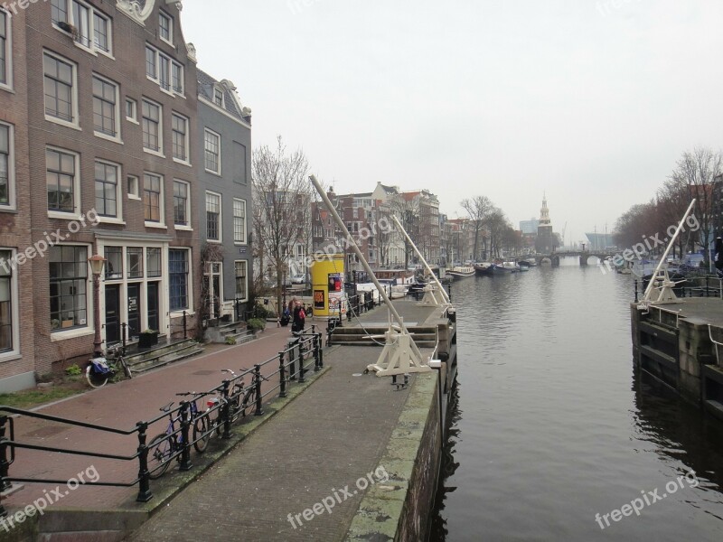 Amsterdam Canals Channel Water Free Photos