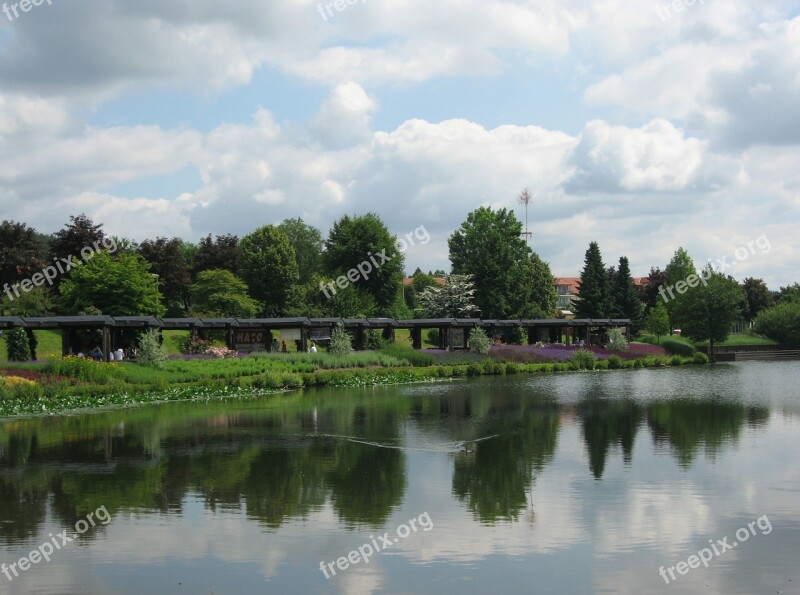 Weiskirchen Saarland Kurpark Water Pond