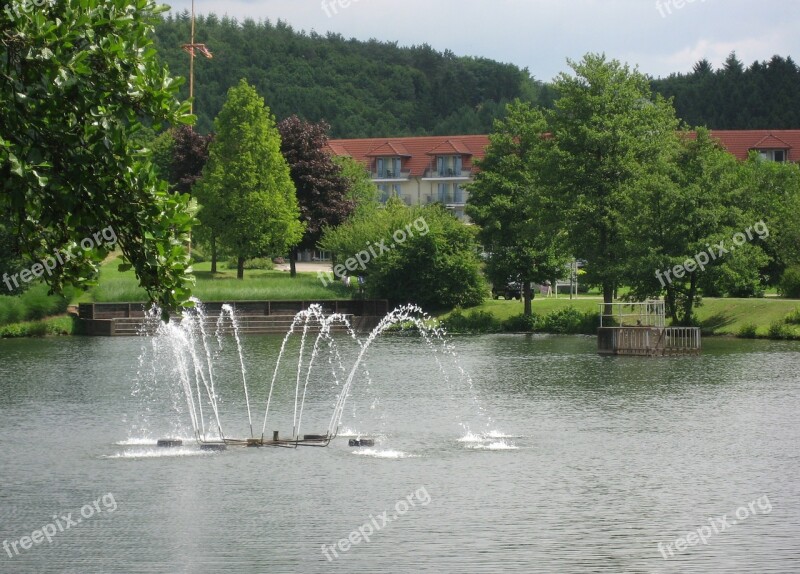 Weiskirchen Saarland Kurpark Water Pond