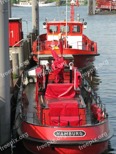 Hamburg Port Ship Shipping Container