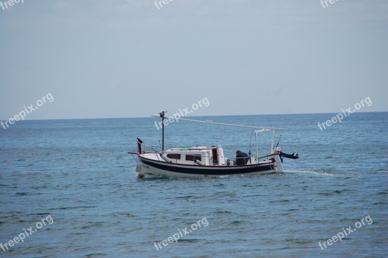 Fisherman Boat Sea Fishing Free Photos