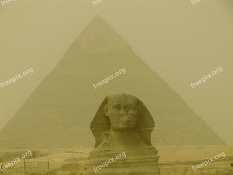 Pyramid Egypt Shinx Free Photos