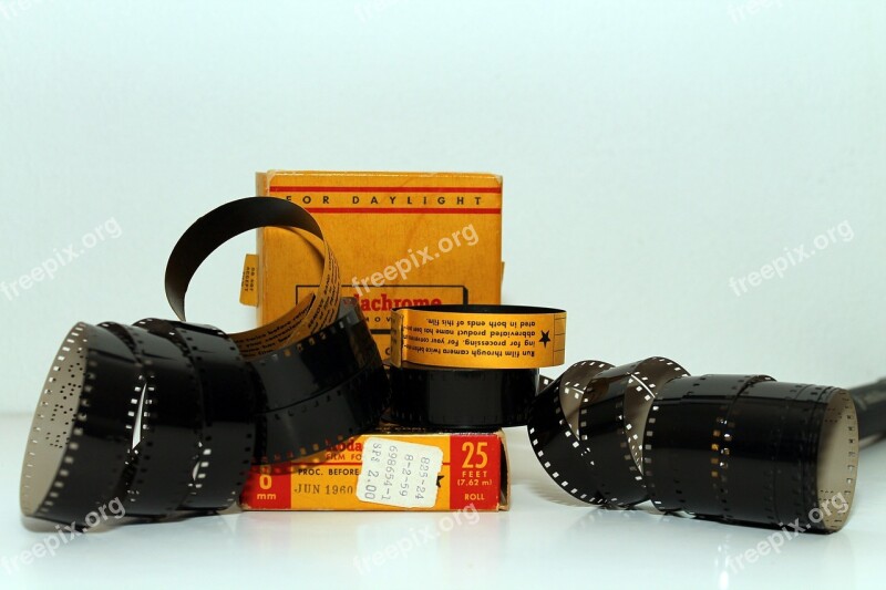 Film 8 Mm Boxes Old Antique