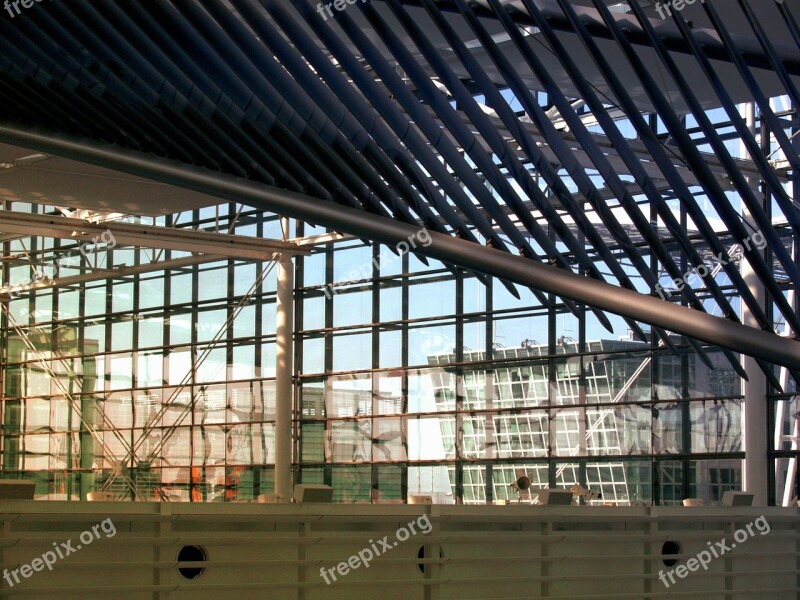 Glass Metal Roof Construction Architecture