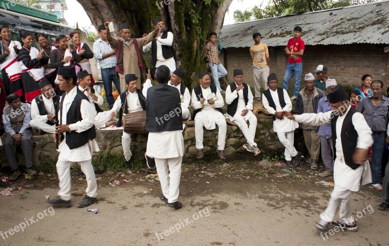 People Folk Dance Newari Culture Dancing Music