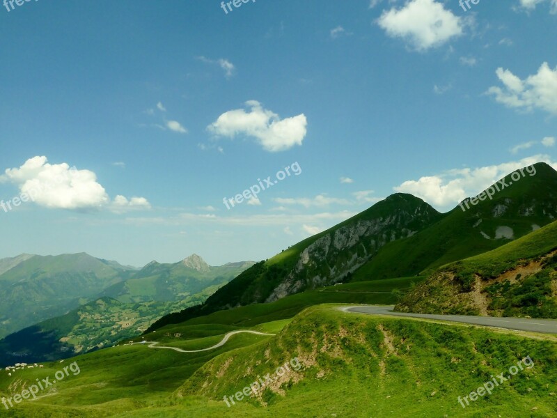 France Landscape Mountains Scenic Sky