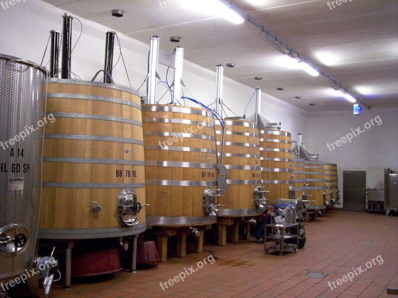 Botti Container Wooden Barrels Wine Cellar