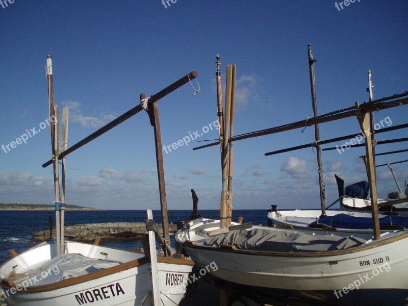 Fishing Boats Masts Boats Marina Ships