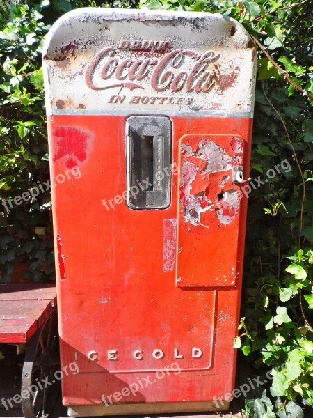 Coke Machine Coca Cola Old Antique Vending Machines