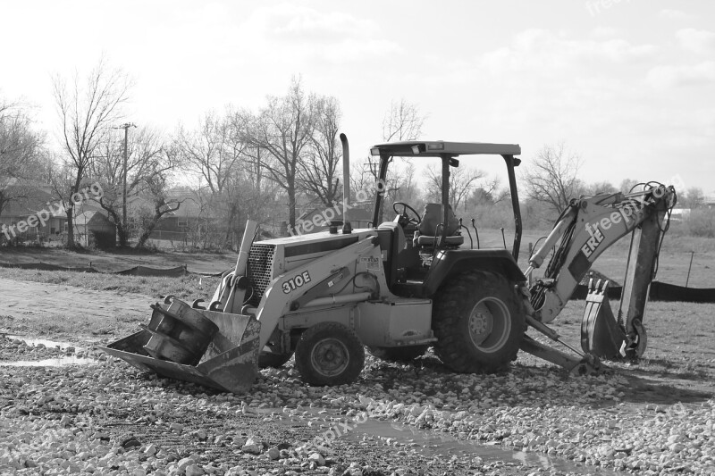 Backhoe Excavator Construction Equipment Backhoe Bucket Construction Site