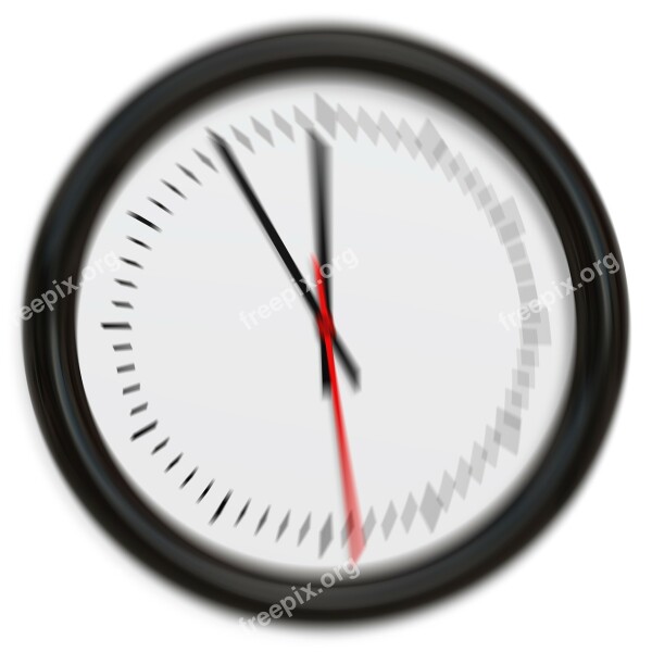 Clock Pointer Blurry 5vor12 Test