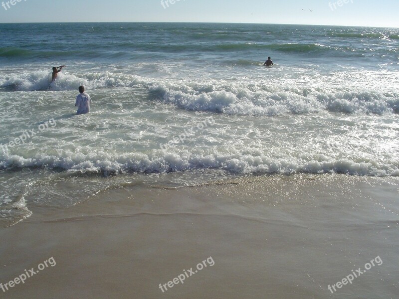 Beach California Sunshine Sun Sand